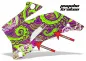 Preview: Psycho Kraken - Designfarbe = Grün, Hintergrund = Lila